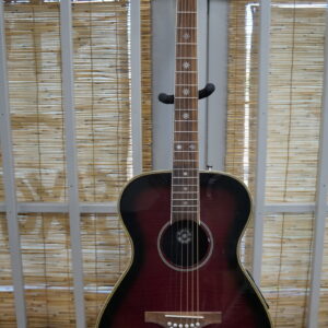 Daisy Rock Resin Bowl-Back Lefty Acoustic Guitar - Red Burst