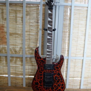 Jackson X Series Soloist SLX Crackle - Orange/Red with Case