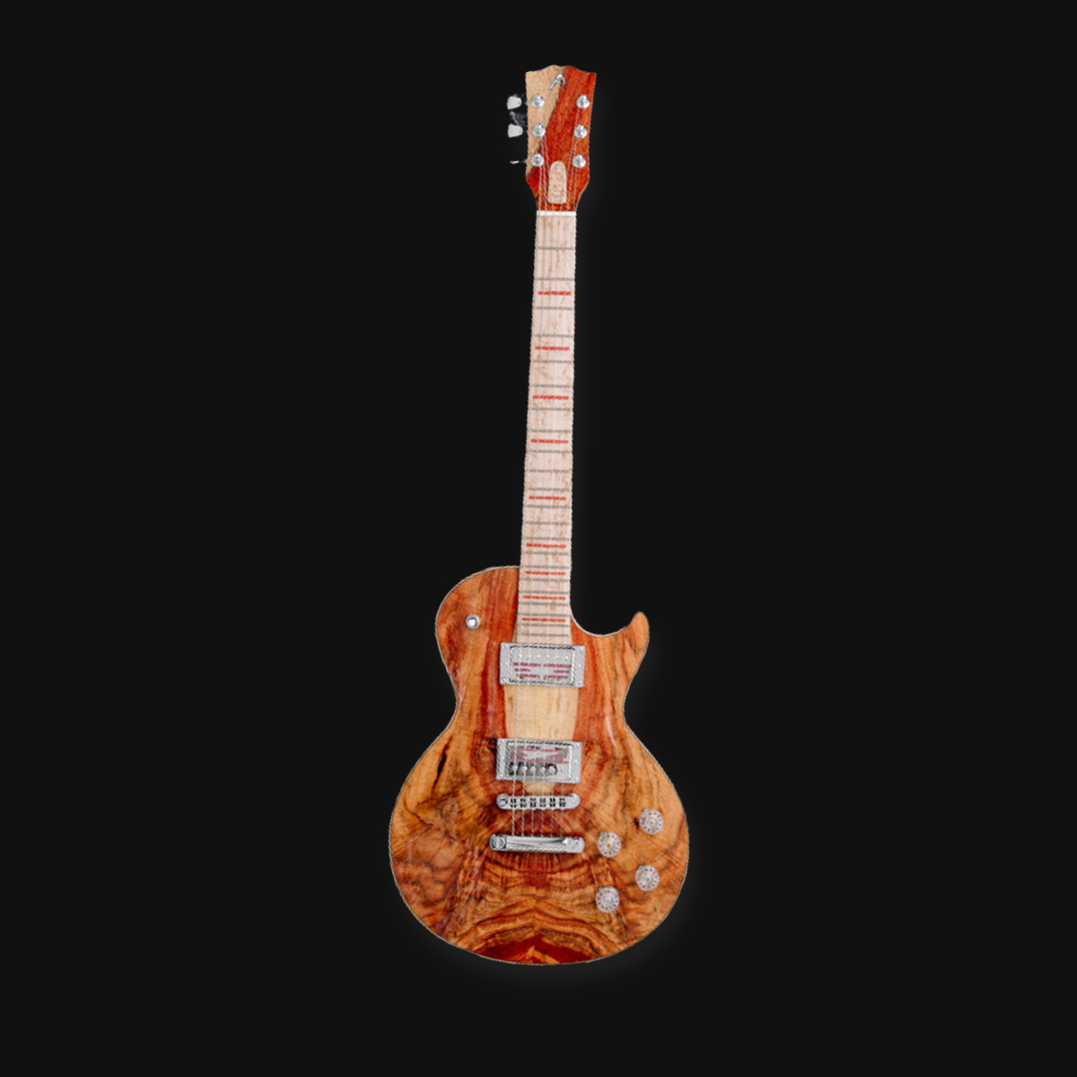 Generic Electric Guitar in SSS Configuaration; Strat Double-Cut Style LH