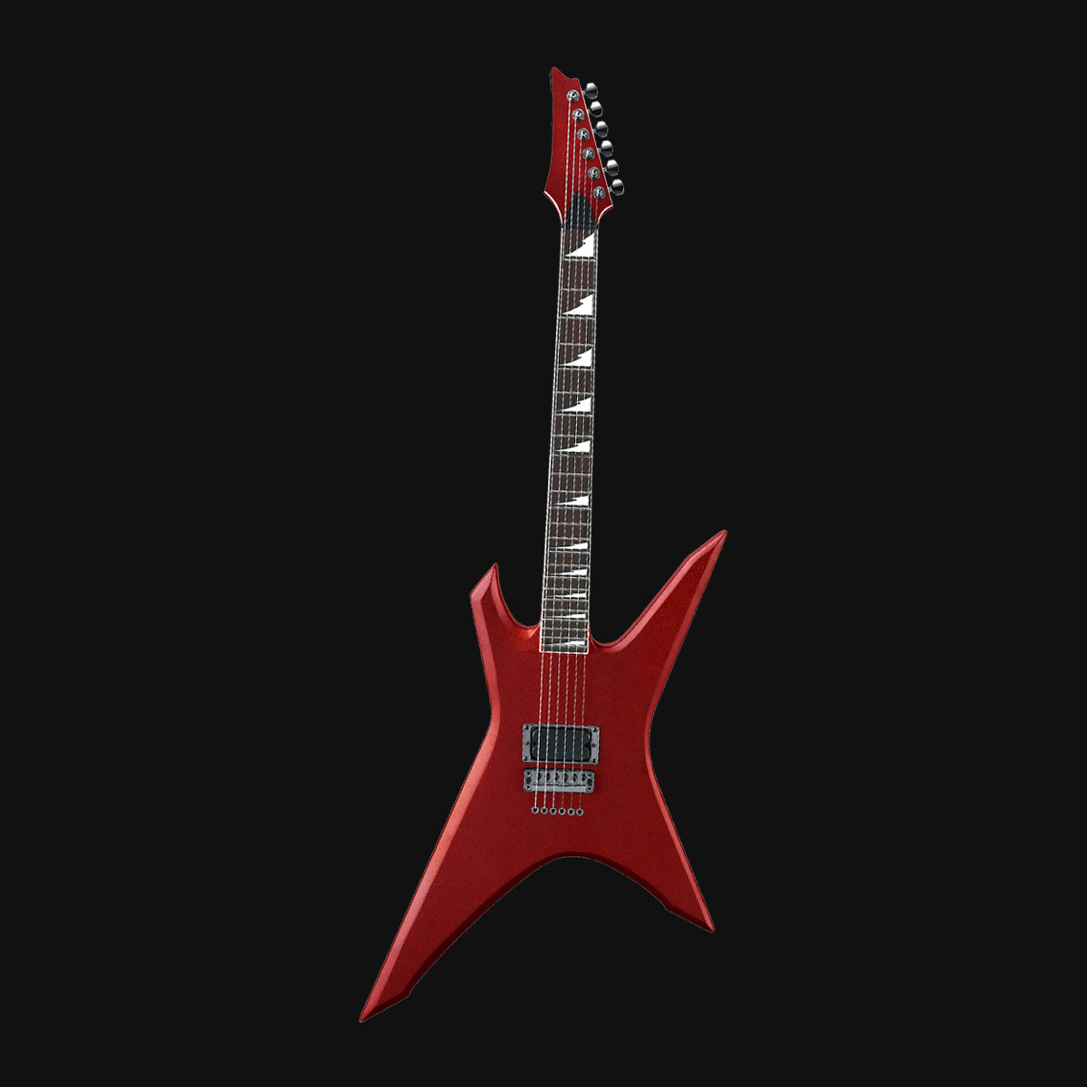 Ashthorpe Lefty Double-Cut Electric Guitar with SSS Configuration: LH in Red Burst