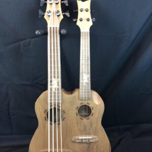 Ortega Hydra-BSTE Double-Neck Bass and Tenor A/E Ukulele