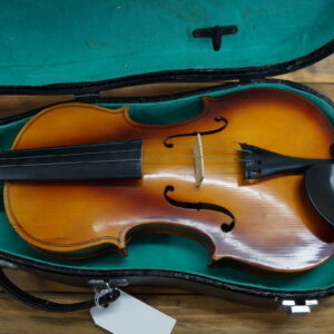 Violin: 4/4 1980s Lark Student Violin with Period Hard Case