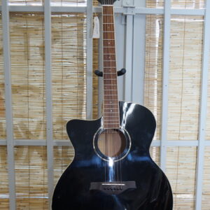 Woodsong Sculpted Jumbo Acoustic Guitar: Model JC-BK LH